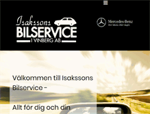 Tablet Screenshot of isakssonsbil.se